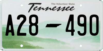 TN license plate A2849O