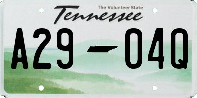 TN license plate A2904Q