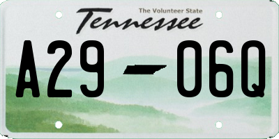 TN license plate A2906Q