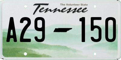TN license plate A2915O