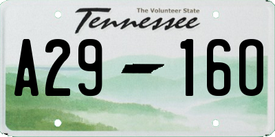 TN license plate A2916O