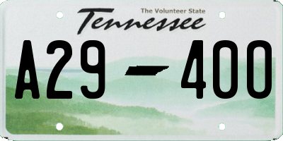 TN license plate A2940O