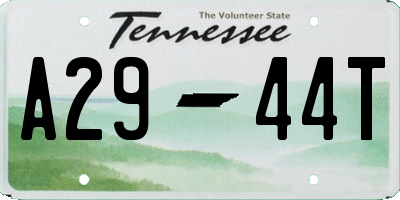 TN license plate A2944T