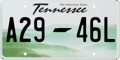 TN license plate A2946L