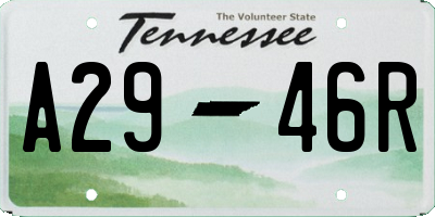 TN license plate A2946R