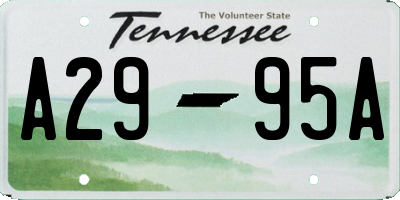 TN license plate A2995A