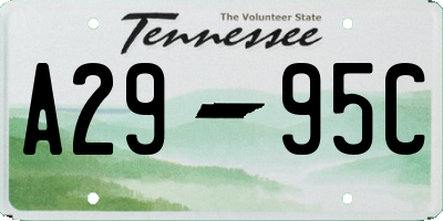 TN license plate A2995C