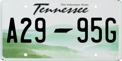 TN license plate A2995G