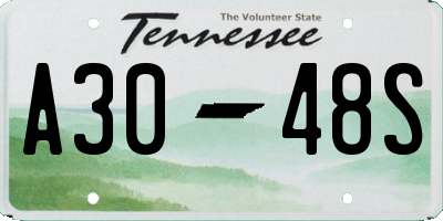 TN license plate A3048S