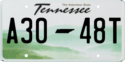 TN license plate A3048T