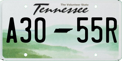 TN license plate A3055R