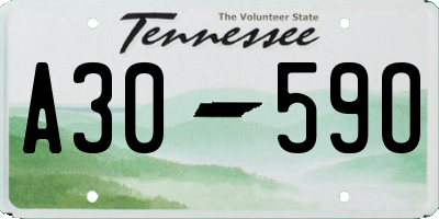 TN license plate A3059O