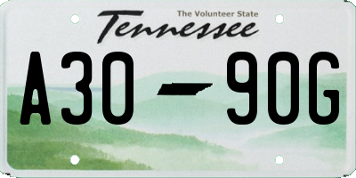 TN license plate A3090G
