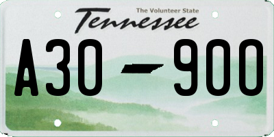 TN license plate A3090O