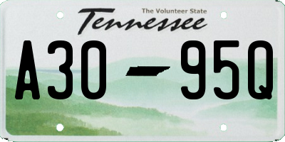 TN license plate A3095Q