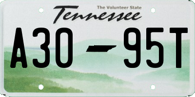 TN license plate A3095T