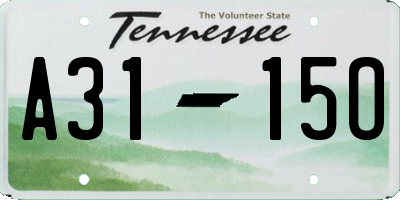 TN license plate A3115O