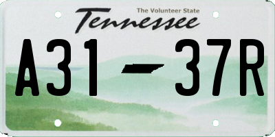 TN license plate A3137R