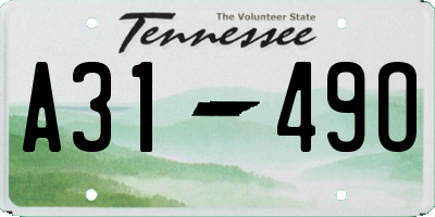 TN license plate A3149O