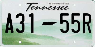 TN license plate A3155R