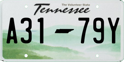 TN license plate A3179Y