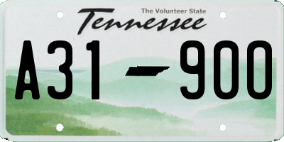 TN license plate A3190O