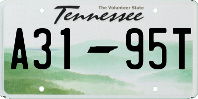 TN license plate A3195T