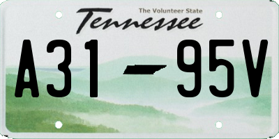 TN license plate A3195V