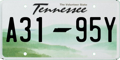 TN license plate A3195Y