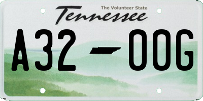 TN license plate A3200G