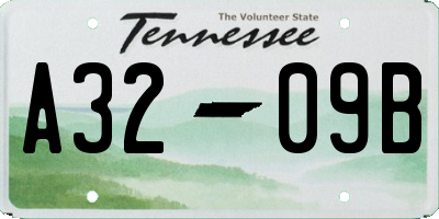 TN license plate A3209B
