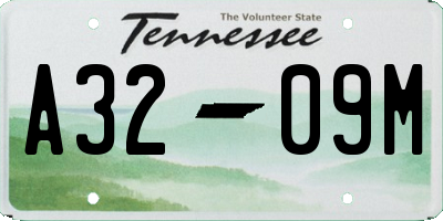 TN license plate A3209M