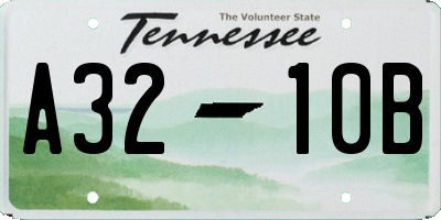 TN license plate A3210B