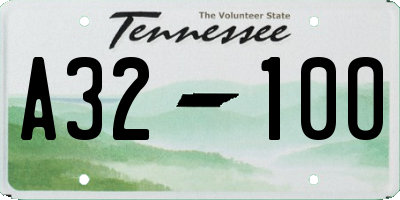 TN license plate A3210O