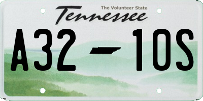 TN license plate A3210S