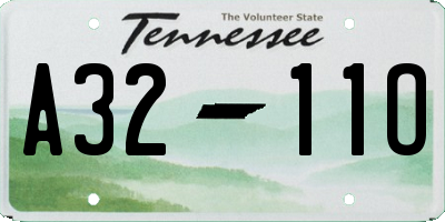TN license plate A3211O