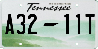 TN license plate A3211T