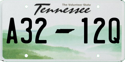 TN license plate A3212Q