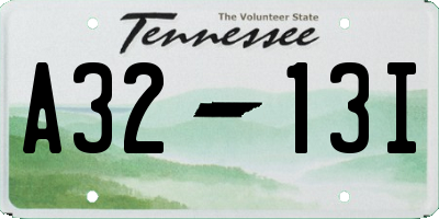TN license plate A3213I