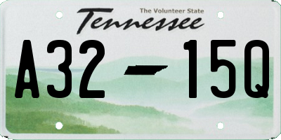 TN license plate A3215Q