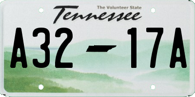 TN license plate A3217A