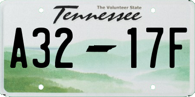 TN license plate A3217F