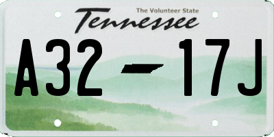 TN license plate A3217J