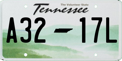 TN license plate A3217L