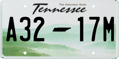 TN license plate A3217M