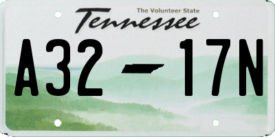 TN license plate A3217N