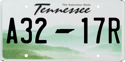 TN license plate A3217R