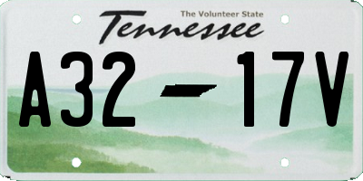 TN license plate A3217V