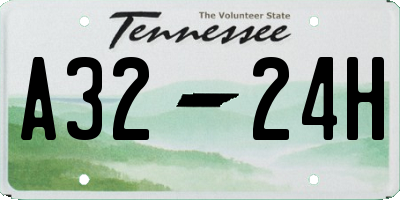 TN license plate A3224H