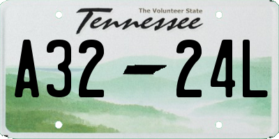 TN license plate A3224L